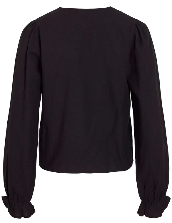 Vila VIPOLENE V-NECK L/S TOP/BFS 14104028