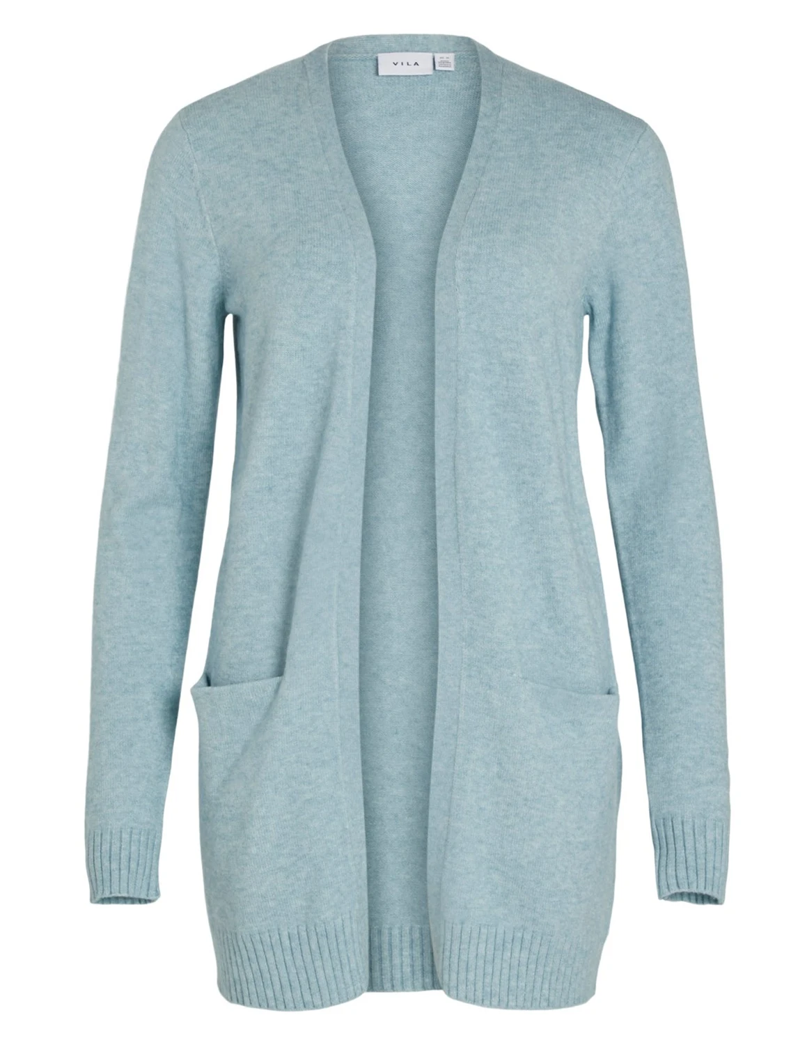 Vila VIRIL L S OPEN KNIT CARDIGAN NOOS 14044041 turquoise 1 kopen bij The Stone