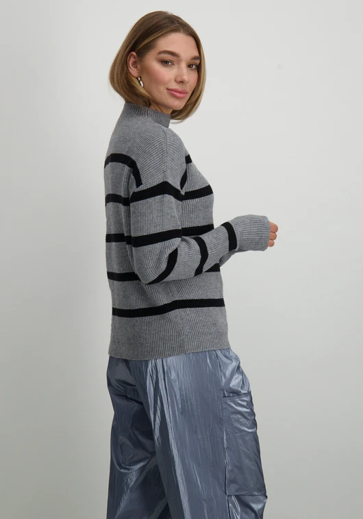 Vila VIRIL MOCKNECK L/S KNIT RIB TOP 2- 14091615