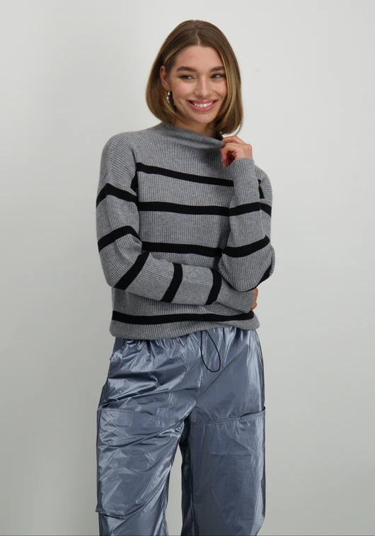 Vila VIRIL MOCKNECK L/S KNIT RIB TOP 2- 14091615