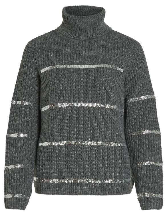 Vila VISACHA ROLL-NECK L/S GLITTER KNIT 14099884