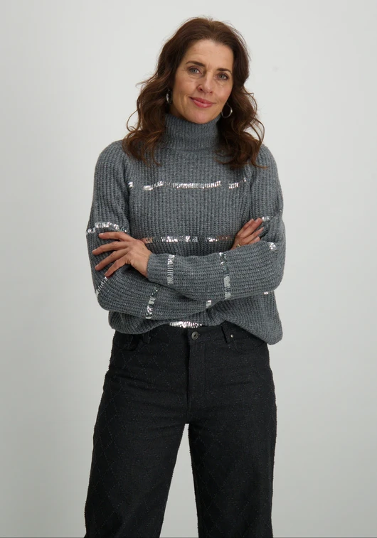 Vila VISACHA ROLL-NECK L/S GLITTER KNIT 14099884
