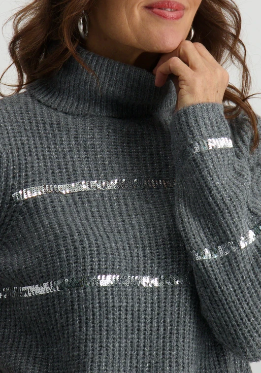 Vila VISACHA ROLL-NECK L/S GLITTER KNIT 14099884