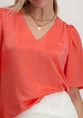 Vila VISANIA V-NECK 2/4 TOP/DC/R 14105626
