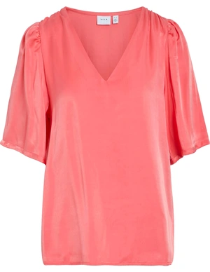 Vila VISANIA V-NECK 2/4 TOP/DC/R 14105626