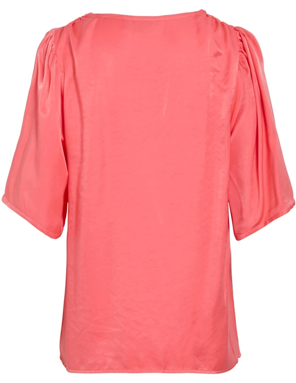 Vila VISANIA V-NECK 2/4 TOP/DC/R 14105626