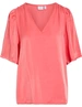 Vila VISANIA V-NECK 2/4 TOP/DC/R 14105626