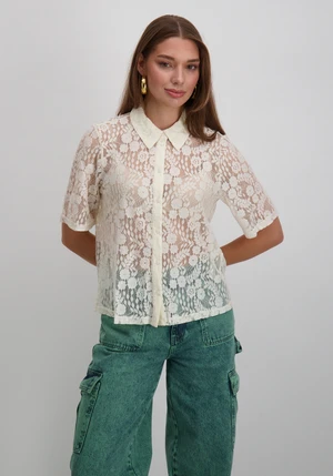 Vila VISELLY 2/4 LACE SHIRT 14111250