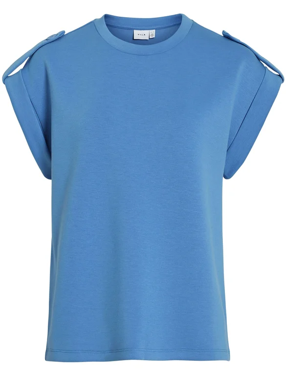 Vila VISIFFI O-NECK CAP SLEEVE TOP/PB 14105288