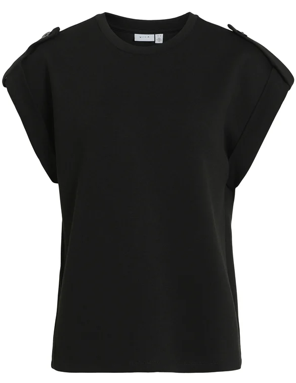 Vila VISIFFI O-NECK CAP SLEEVE TOP/PB 14105288