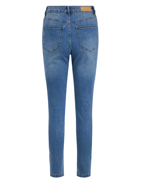 Vila VISKINNIE IT HW 7/8 ZIP JEANS MBD - 14067628