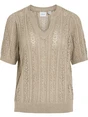 Vila VITOTO NEW S/S CABLE KNIT TOP 14103437