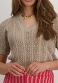 Vila VITOTO NEW S/S CABLE KNIT TOP 14103437