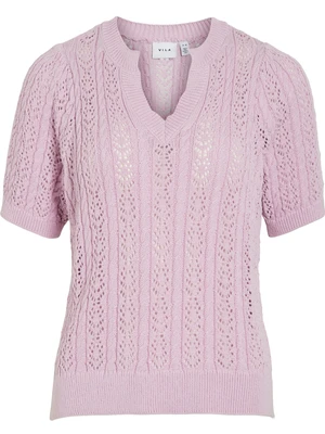 Vila VITOTO NEW S/S CABLE KNIT TOP 14103437