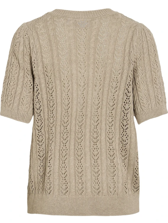 Vila VITOTO NEW S/S CABLE KNIT TOP 14103437