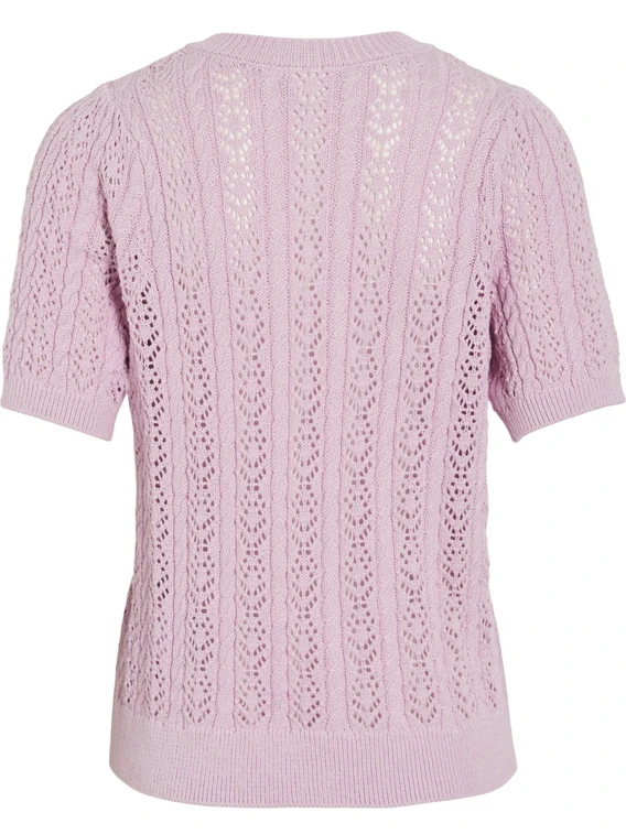 Vila VITOTO NEW S/S CABLE KNIT TOP 14103437