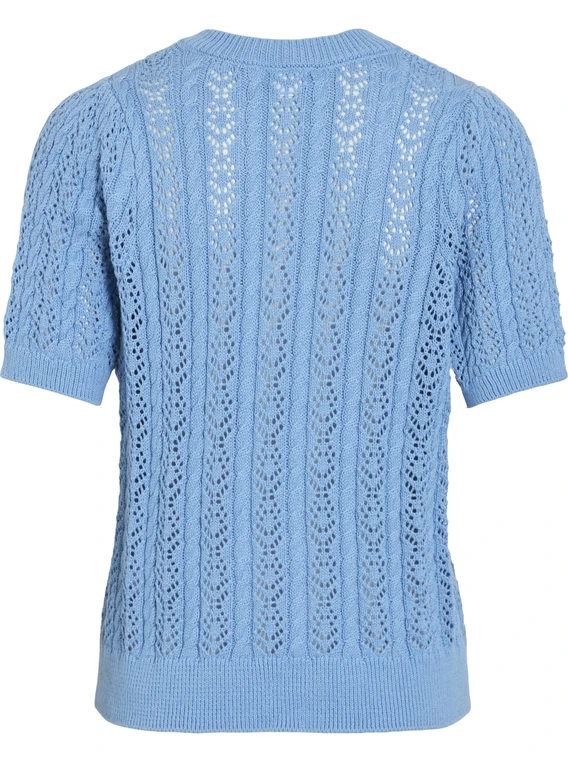 Vila VITOTO NEW S/S CABLE KNIT TOP 14103437