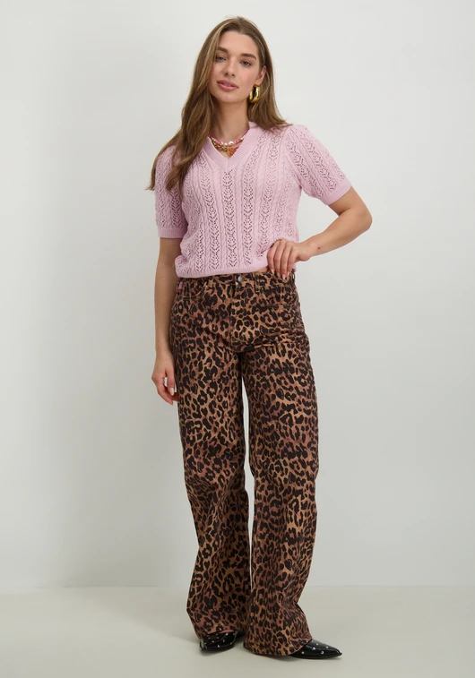 Vila VITOTO NEW S/S CABLE KNIT TOP 14103437
