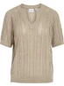 Vila VITOTO NEW S/S CABLE KNIT TOP 14103437