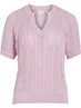 Vila VITOTO NEW S/S CABLE KNIT TOP 14103437