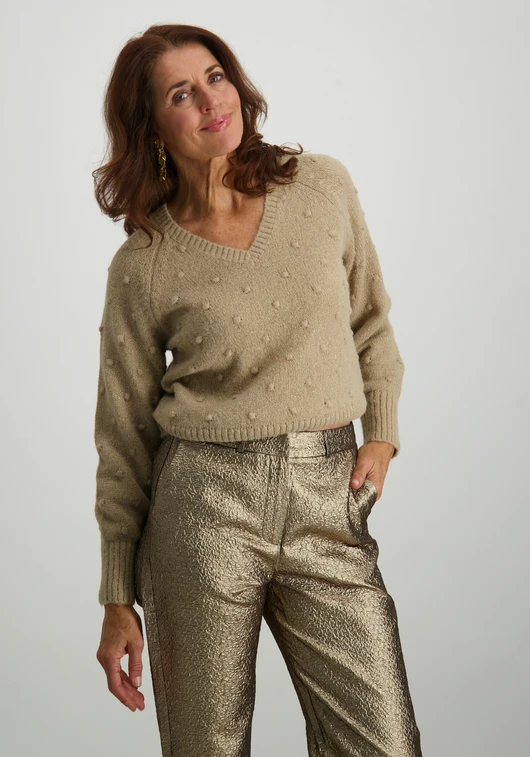 Vila VITULI L/S V-NECK GLITER KNIT TOP/P 14098057