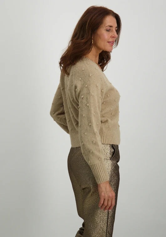 Vila VITULI L/S V-NECK GLITER KNIT TOP/P 14098057