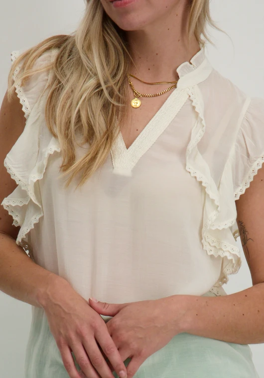 Vila VIVILLAS V-NECK CP TOP 14105709