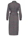 Vila VIZINO ZIN V NECK L S TIE DRESS LC 14094176 blauw kopen bij