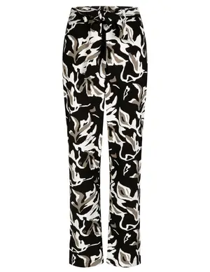 Zoso Printed crepe pant 234Emmy