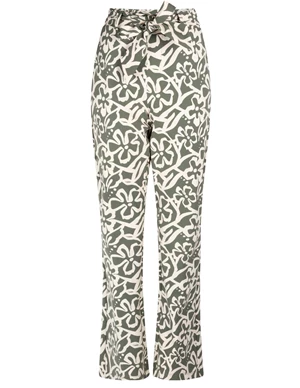 Zoso Printed travel flair trouser 241Lindsy