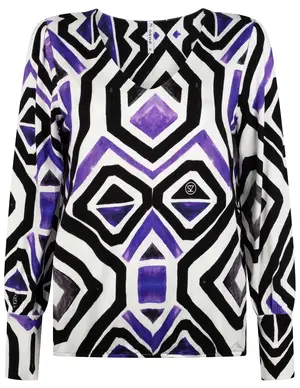 Zoso Printed viscose blouse 234Denise