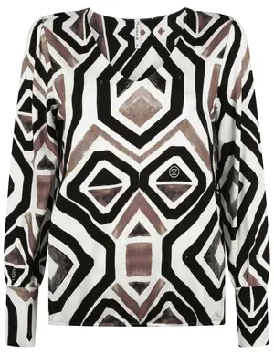 Zoso Printed viscose blouse 234Denise