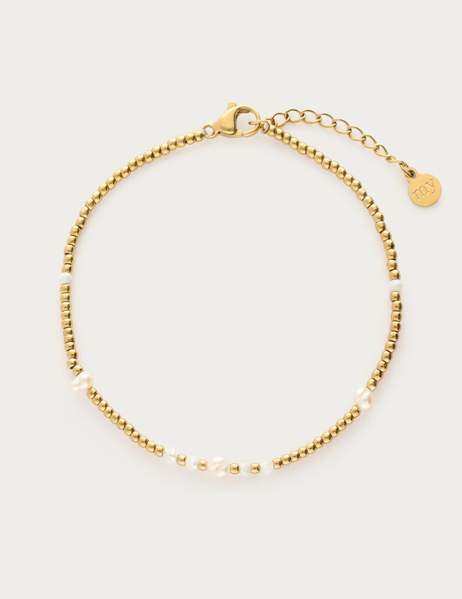 My Jewellery Mystic armband met zoetwaterparels MJ14245 Goud
