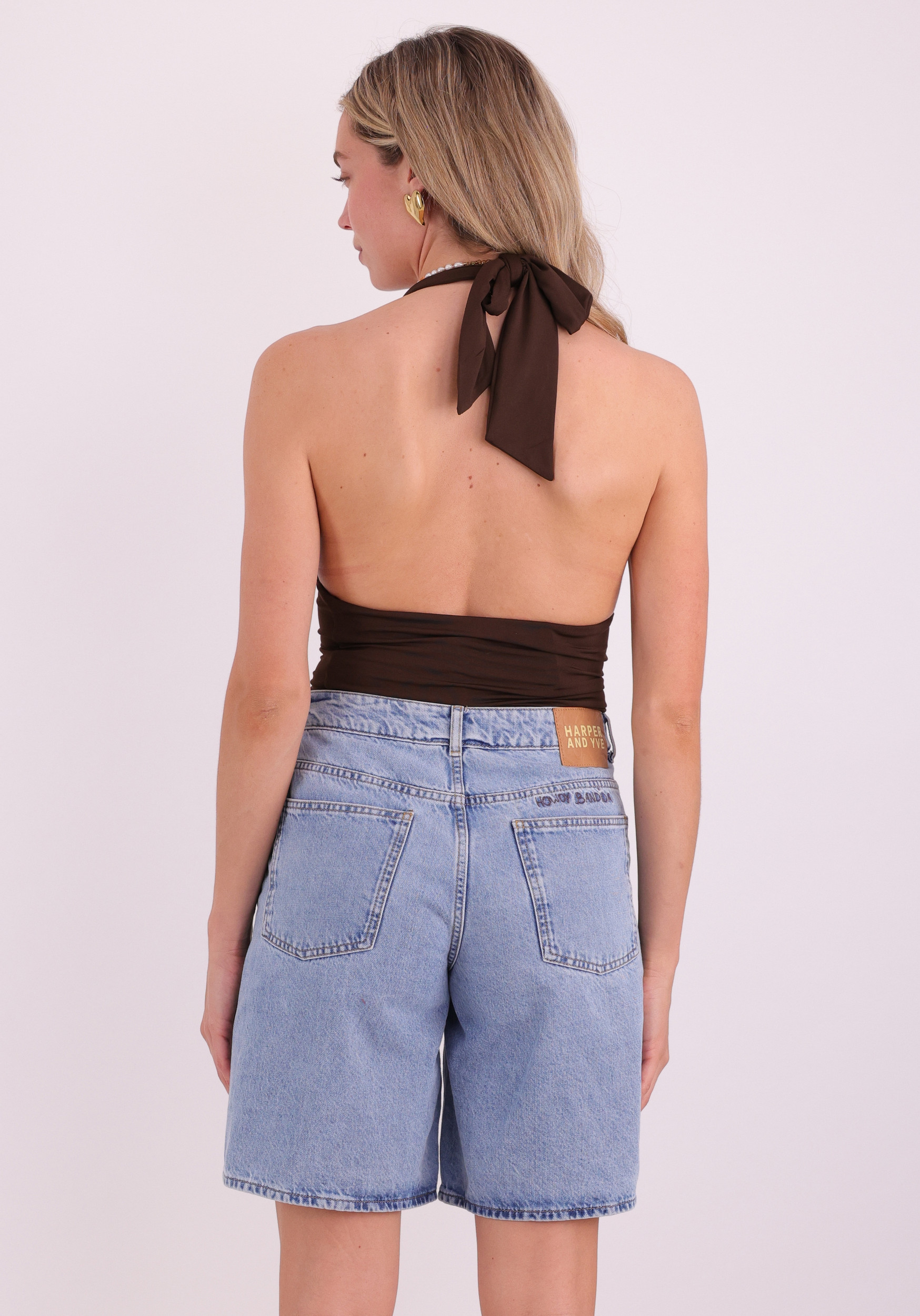 Harper & Yve Top Morris SS6P403 Bruin