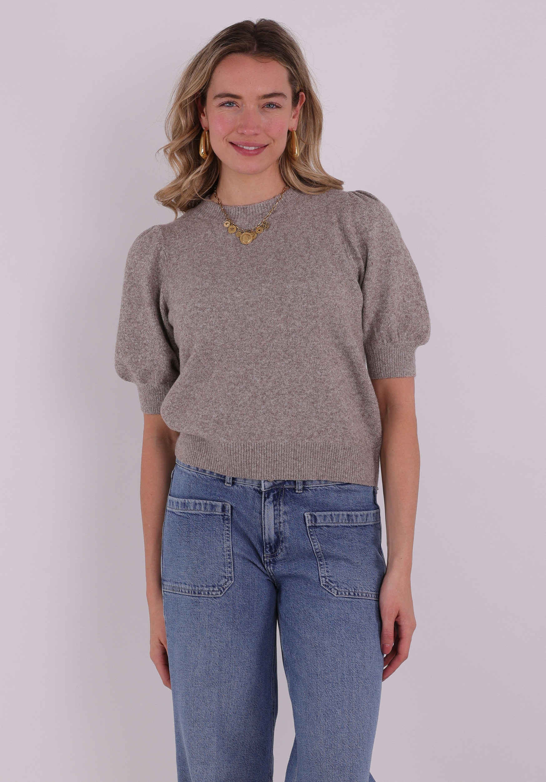 VERO MODA Trui Doffy 10278313 Licht bruin