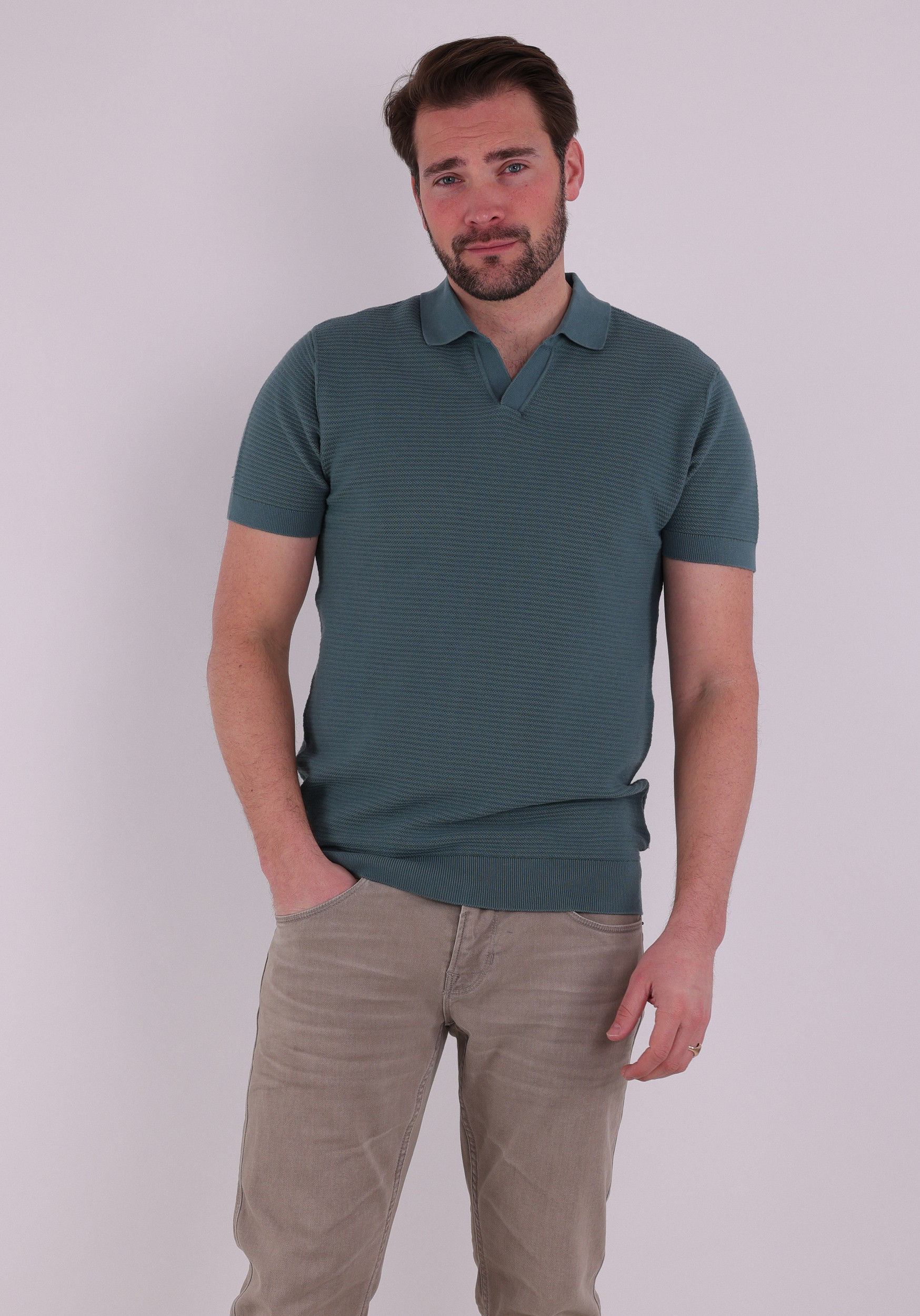 Petrol Polo M-1060-KWC205 Midden groen