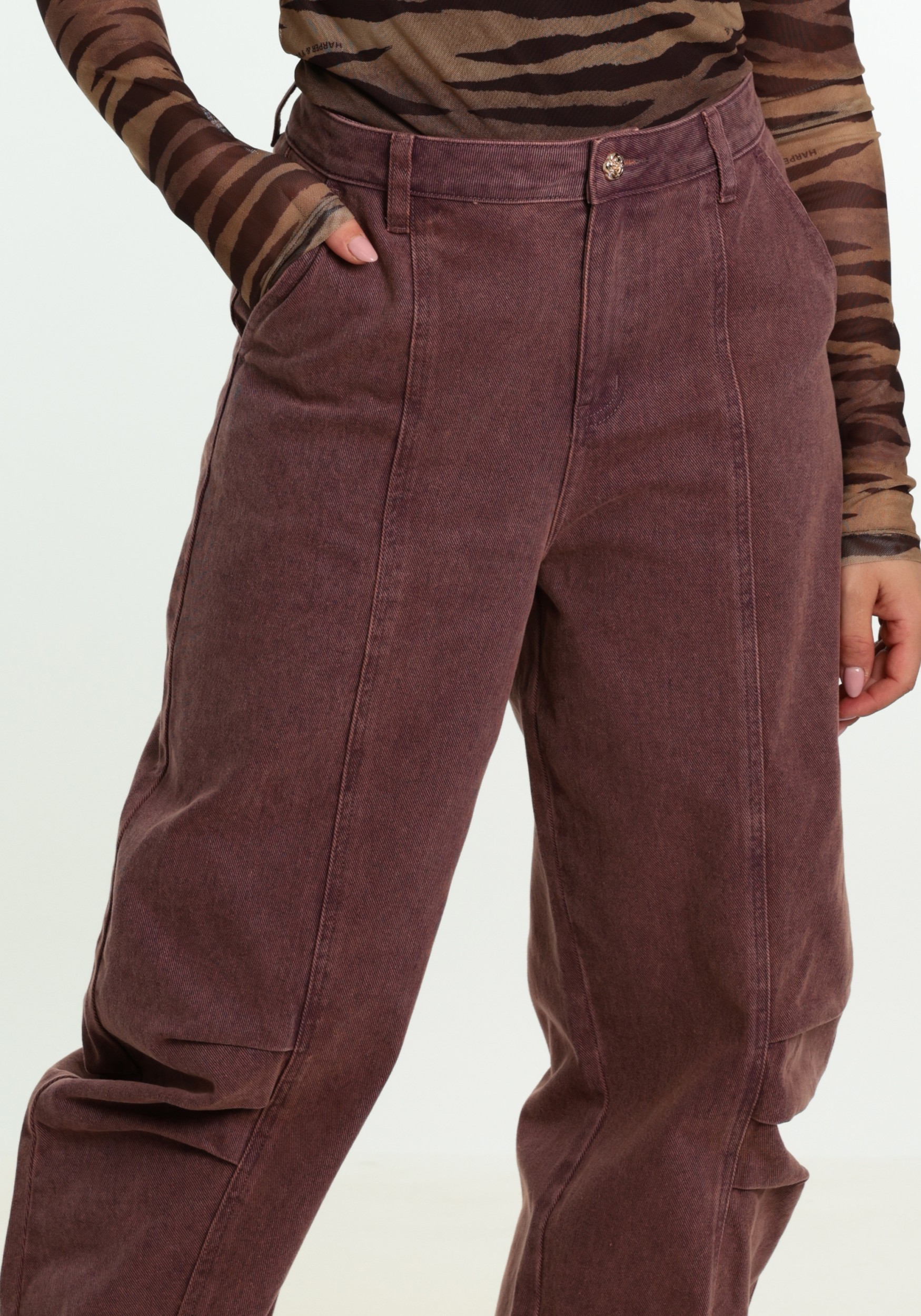 Studio Amaya Jeans Rift Rift Bordeaux