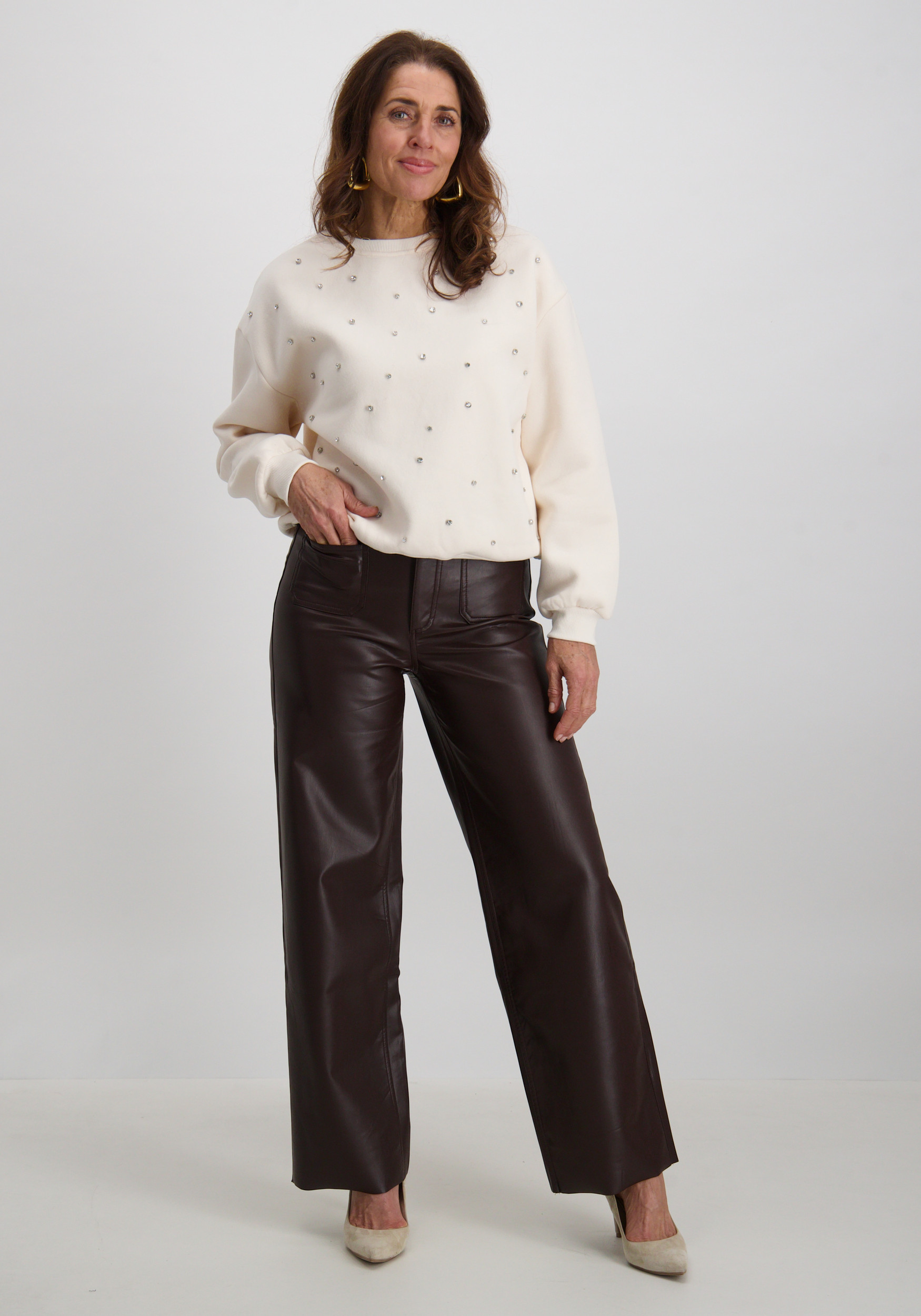 Tramontana Sweater Embellished C19-18-601 Ecru