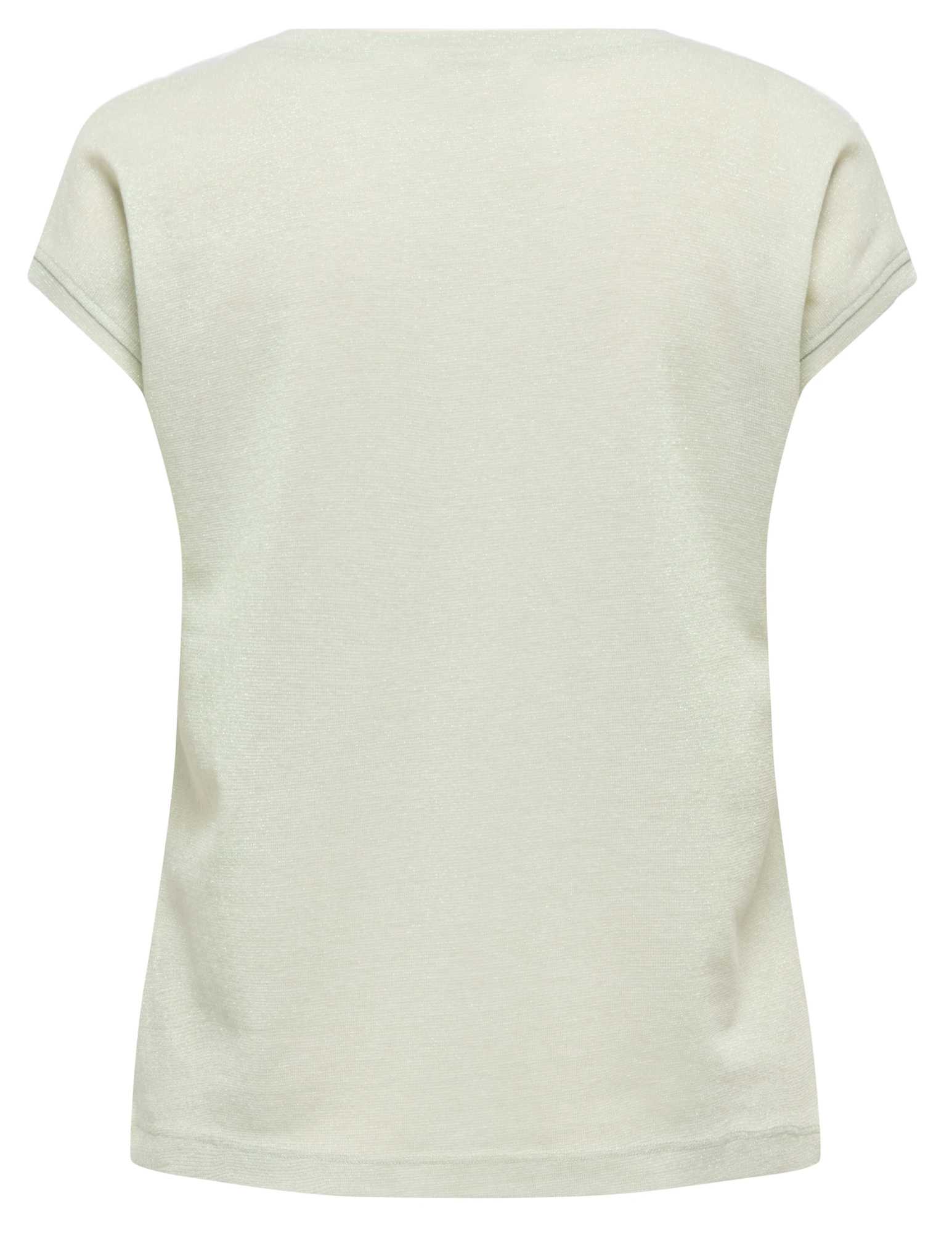 Only T-shirt Silvery lurex 15136069 Licht groen