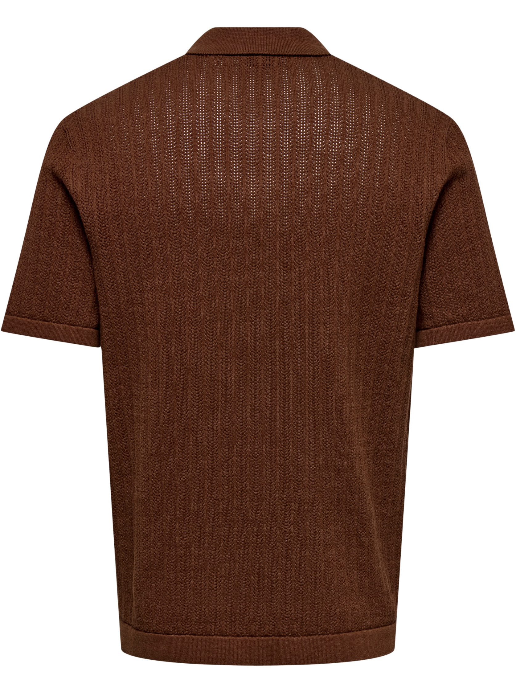 ONLY & SONS Polo Moon 22032760 Midden bruin