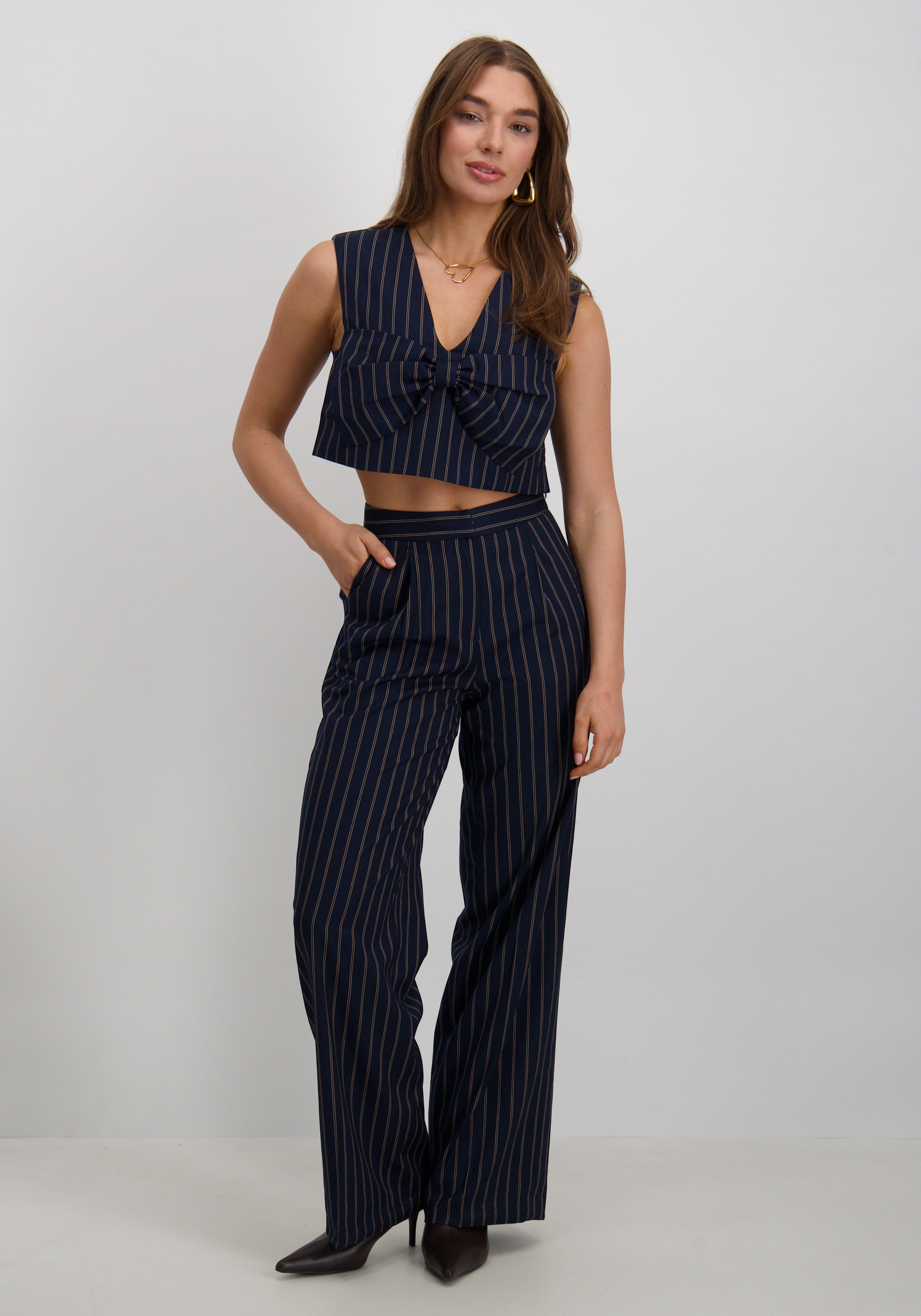 Harper & Yve Broek Anna DW25N113 Donker blauw