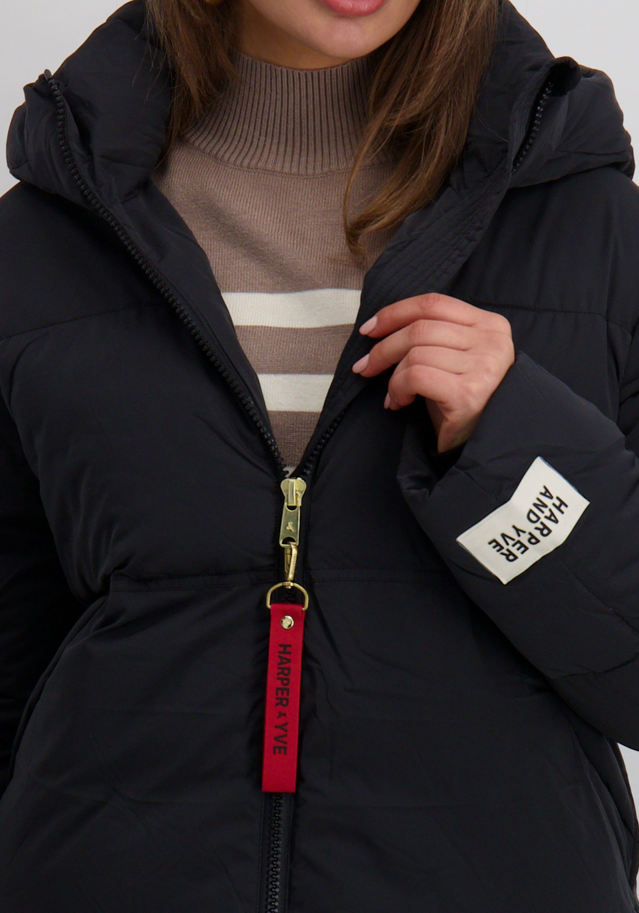 Harper & Yve Winterjas Karly AW25N211 Zwart