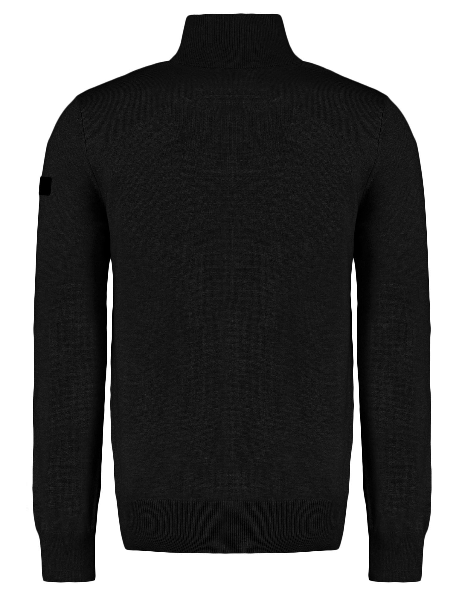 Malelions Trui Quarter zip MM3-AW24-09 Zwart