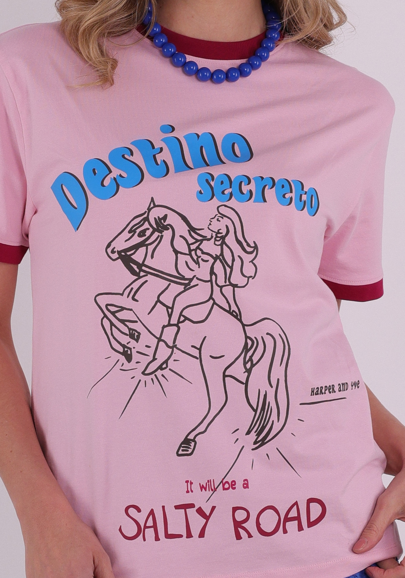 Harper & Yve T-shirt Destinosecreto SS6Y302 Rose