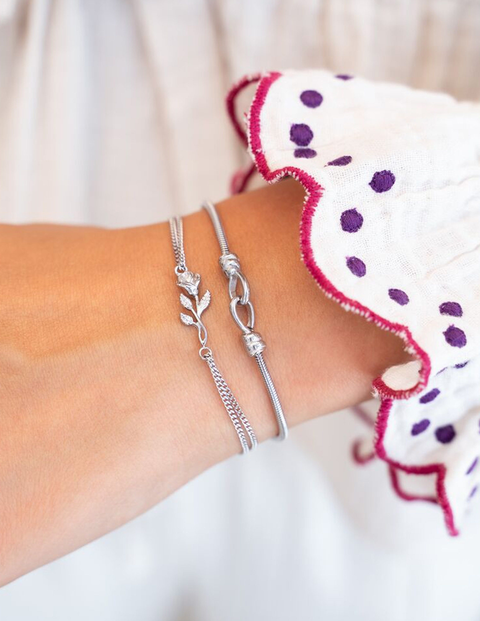 My Jewellery Vintage armband connected MJ11235 Zilver