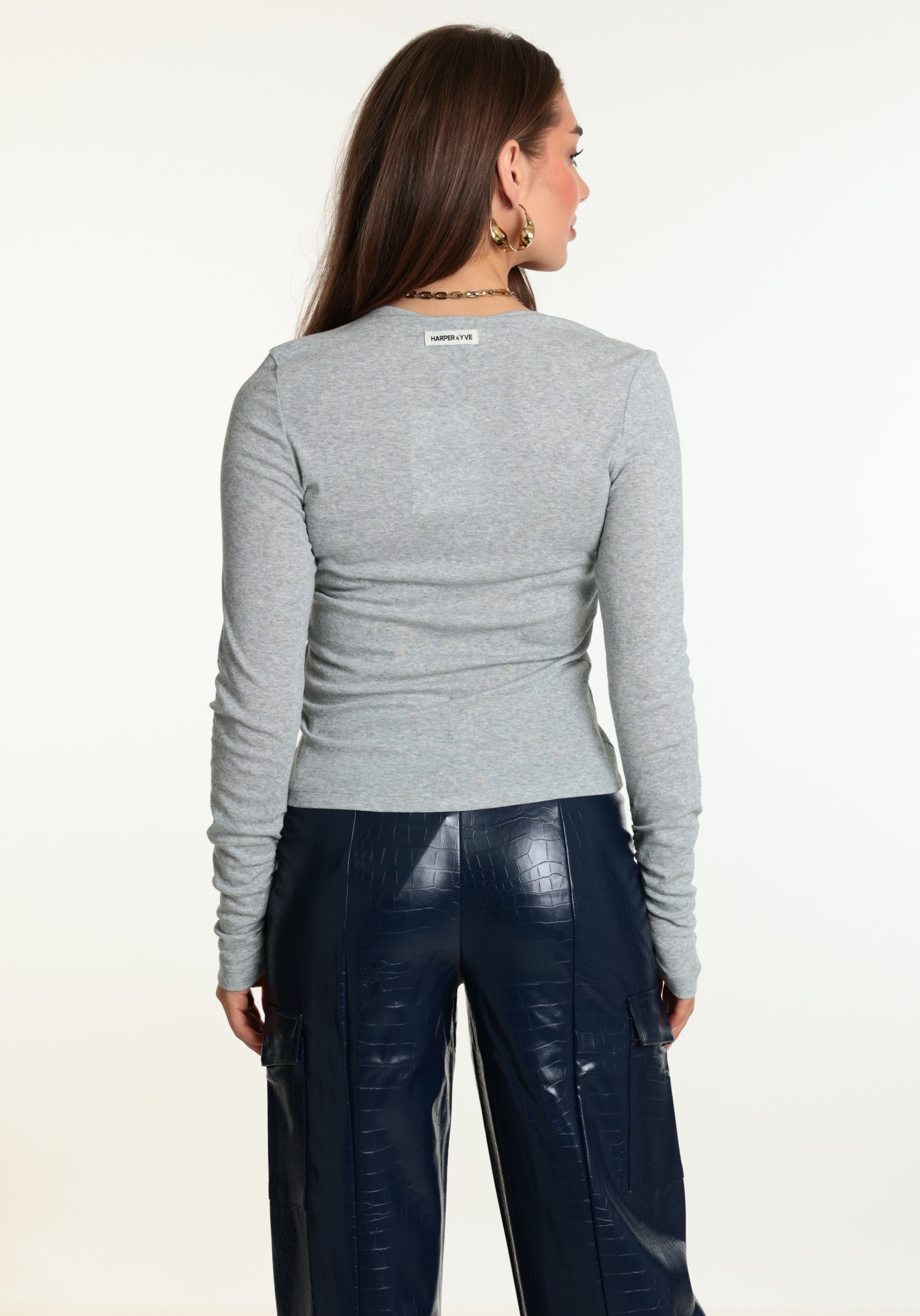 Harper & Yve Top Jason AW6P620 Licht grijs