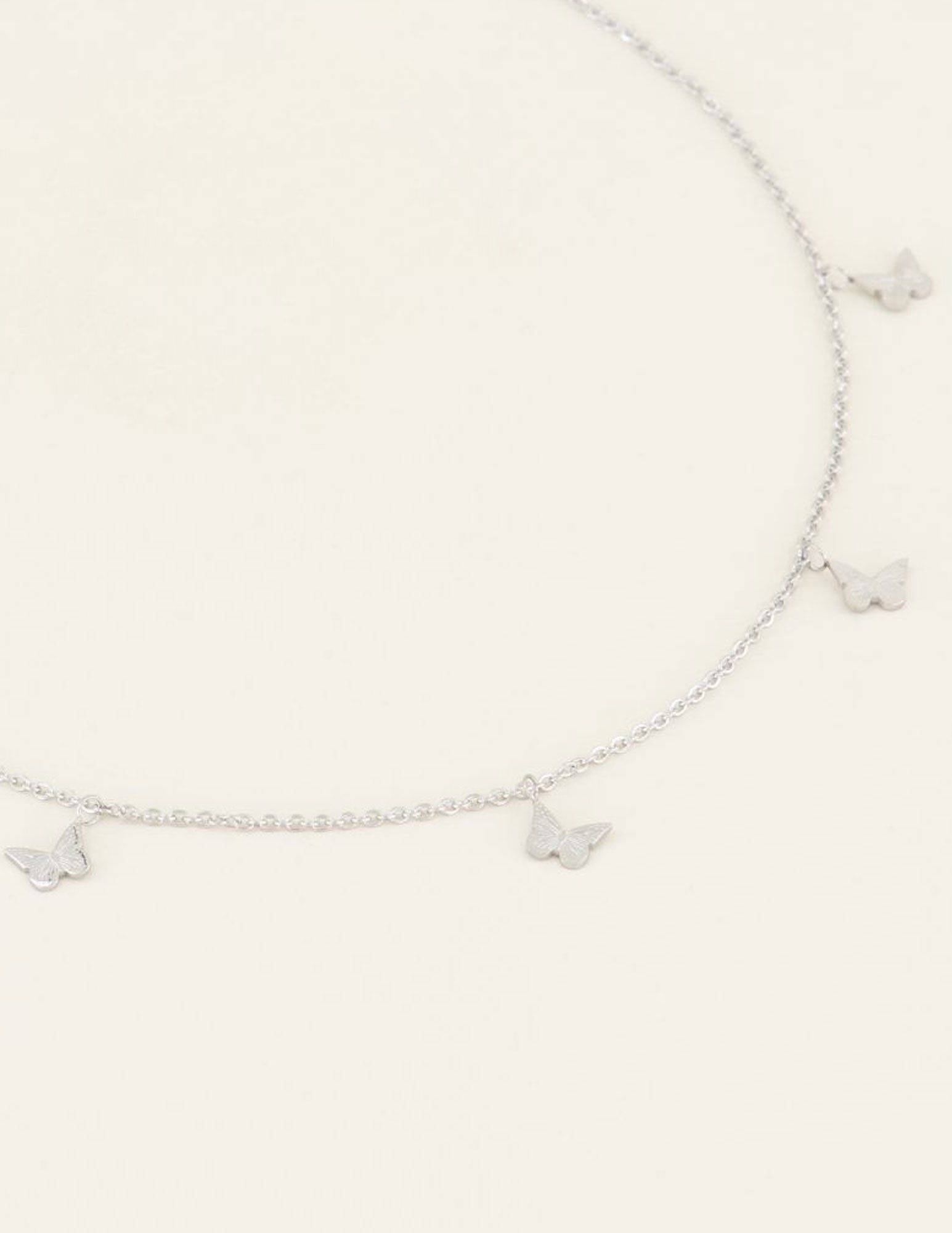 My Jewellery Ketting vlindertjes MJ03551 Zilver