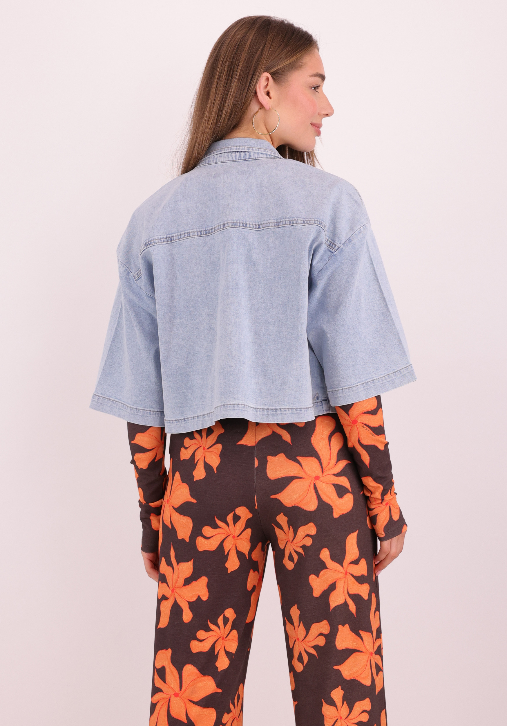 Jansen Amsterdam Spijkerjack MABEL SS26 Licht blauw