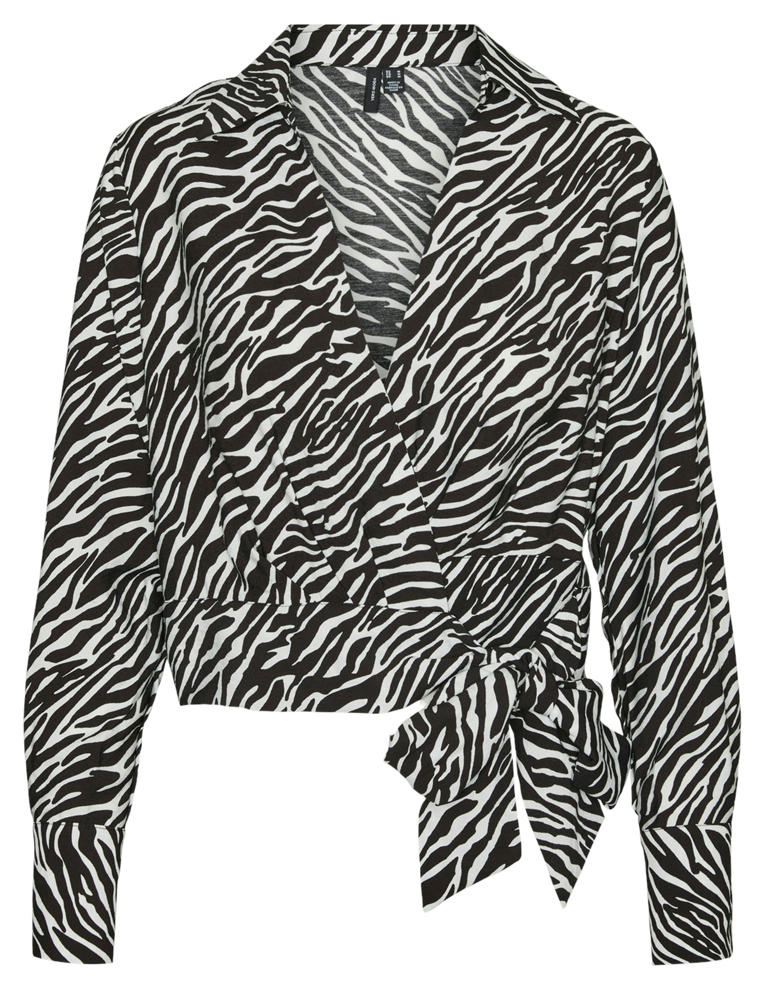 Vero moda Blouse Mayla 10326709 Zwart/Wit