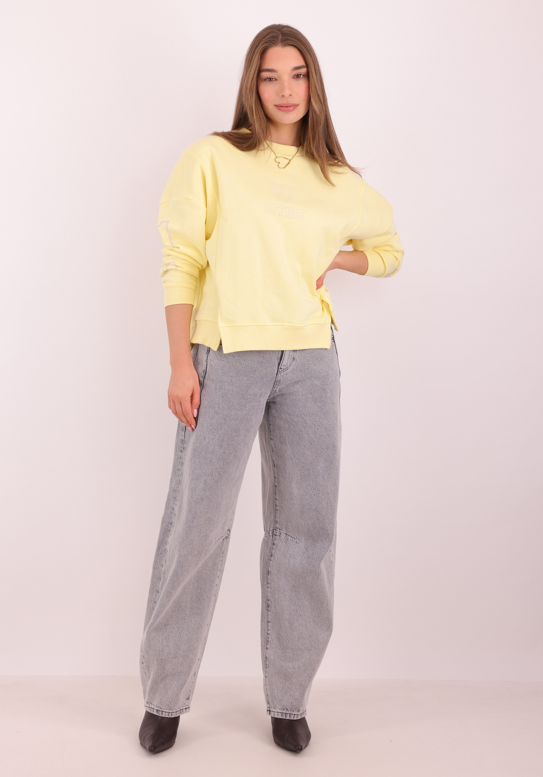 Culture Sweater Angela 50112921 Licht geel